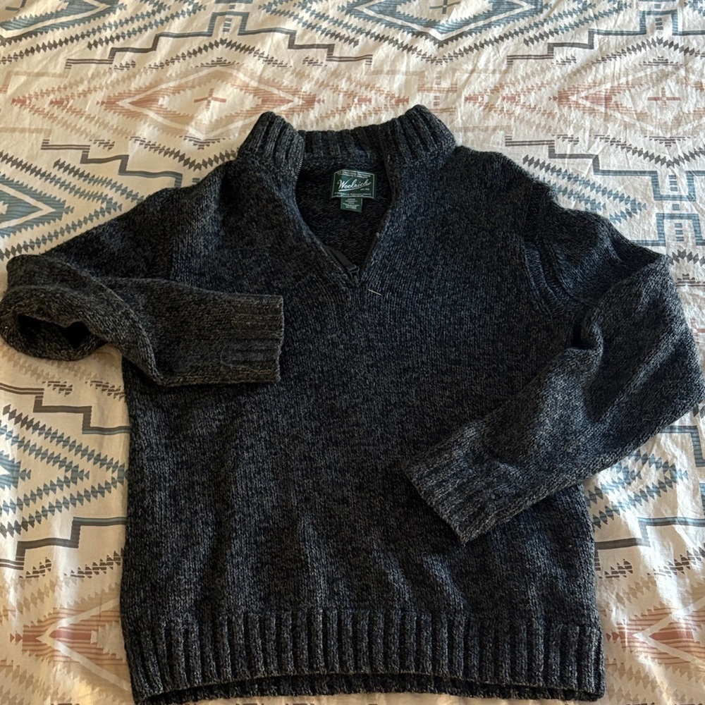Woolrich Charcoal Wool Sweater